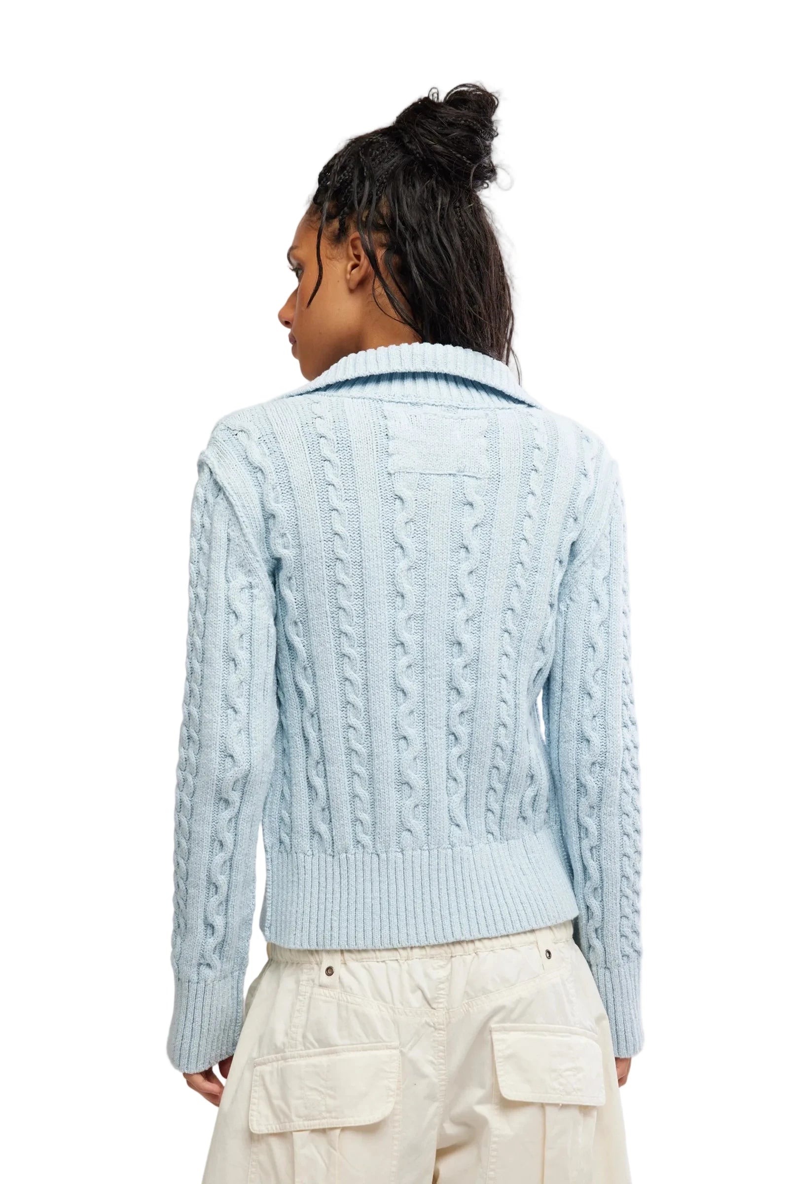 FREE PEOPLE-"WTF CABLE" CARDI