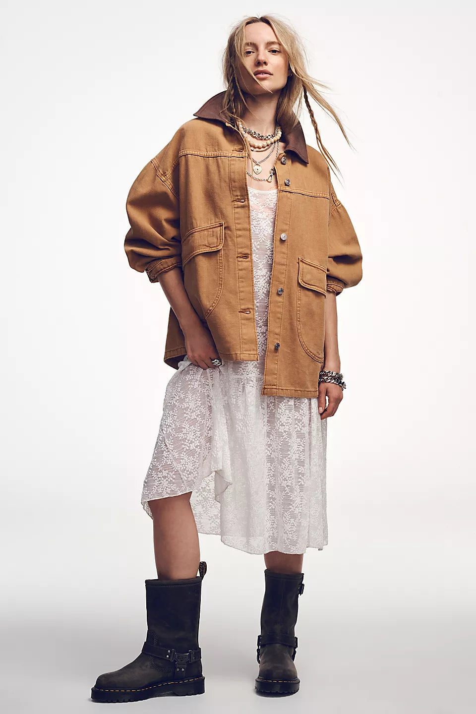 FREE PEOPLE-"LEMON" DENIM JKT.
