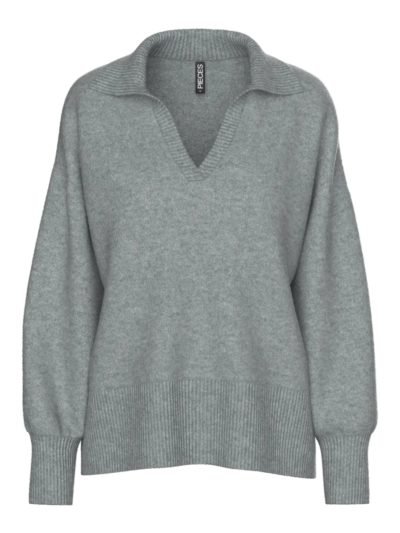 PIECES-"MALOU" POLO KNIT TOP
