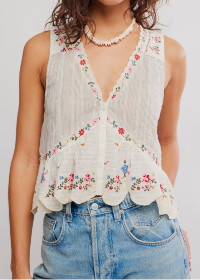 FREE PEOPLE-"ELLIS" BLOUSE