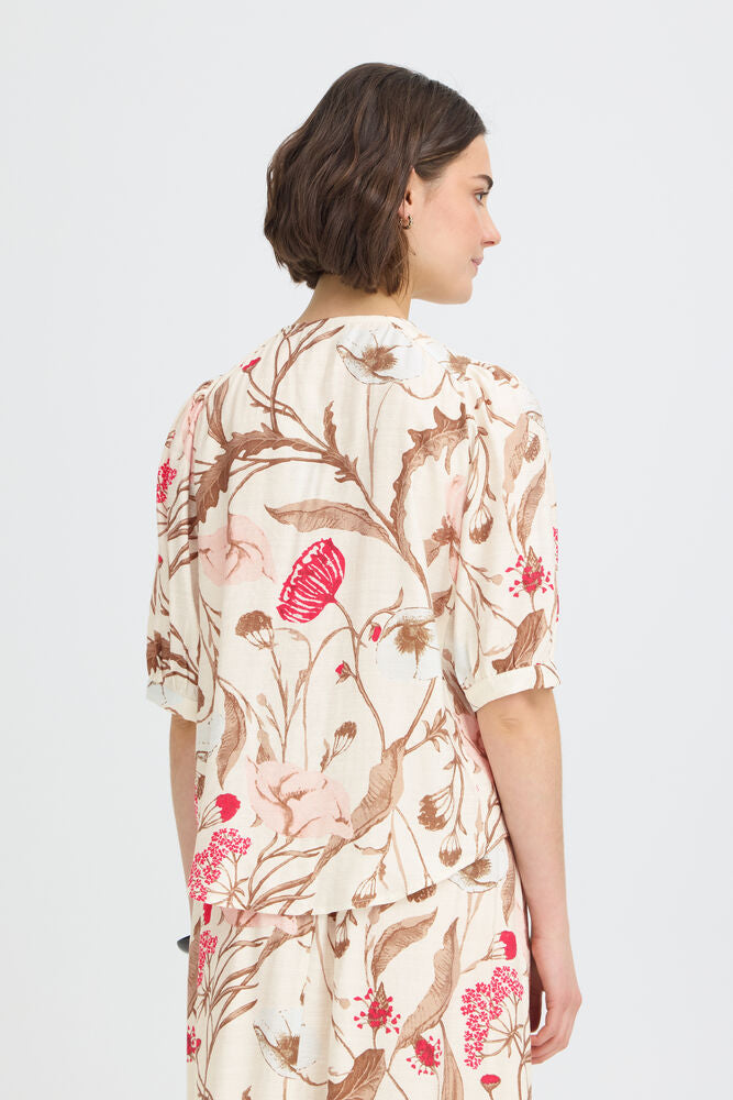 FRANSA-"ARIANA" PRINT BLOUSE