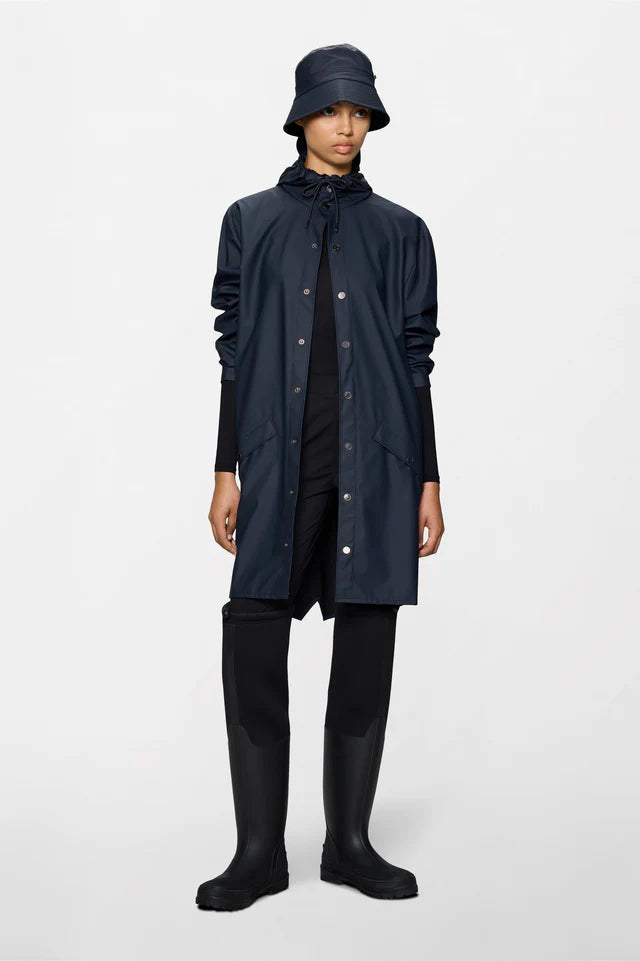 RAINS-HOODED RAIN JACKET