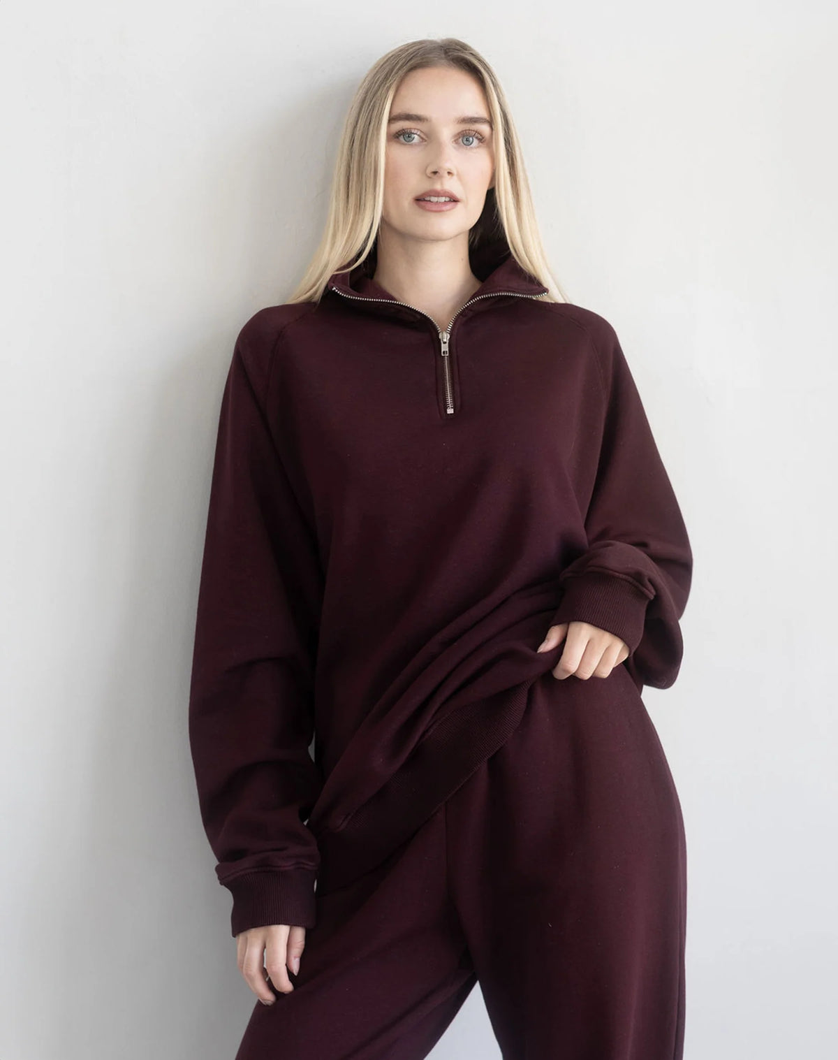 BRUNETTE THE LABEL- BOYFRIEND HALF-ZIP