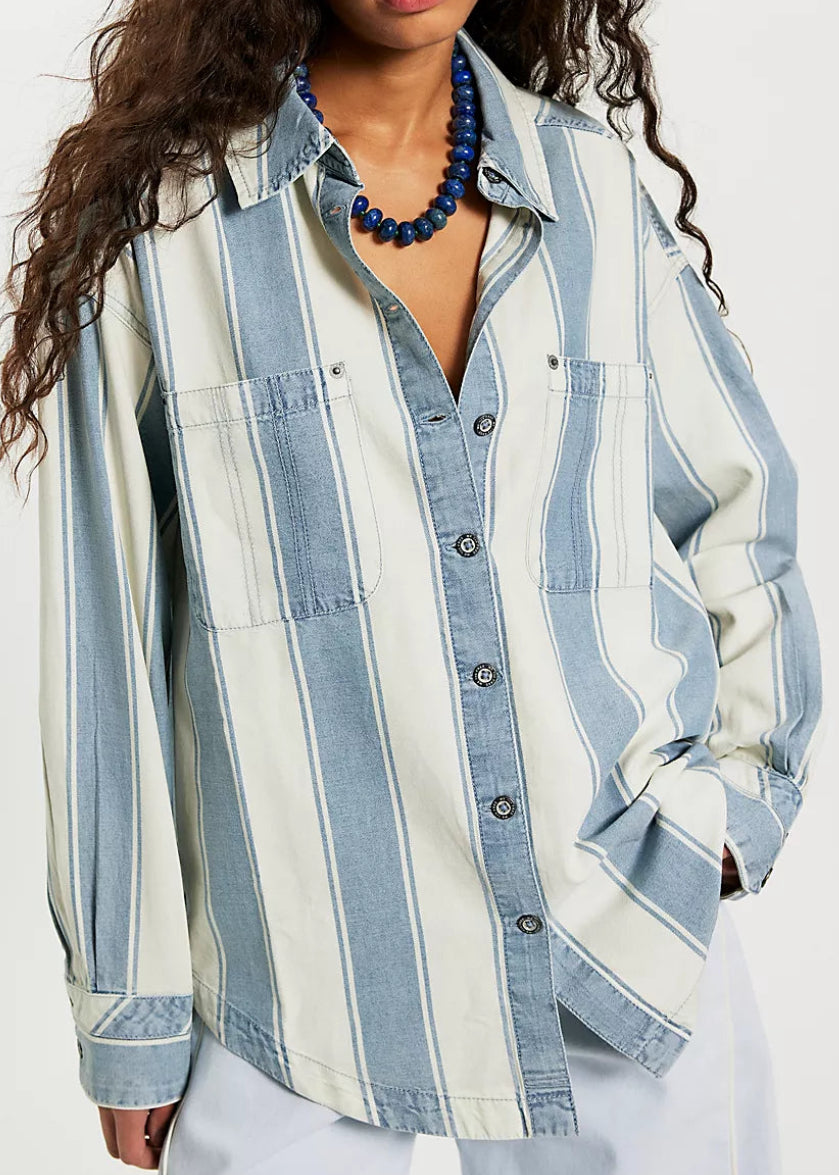 FREE PEOPLE-"CROSSROADS" SHIRT