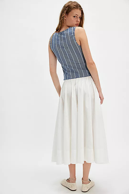 FREE PEOPLE-"TILLY" BUTTON TOP