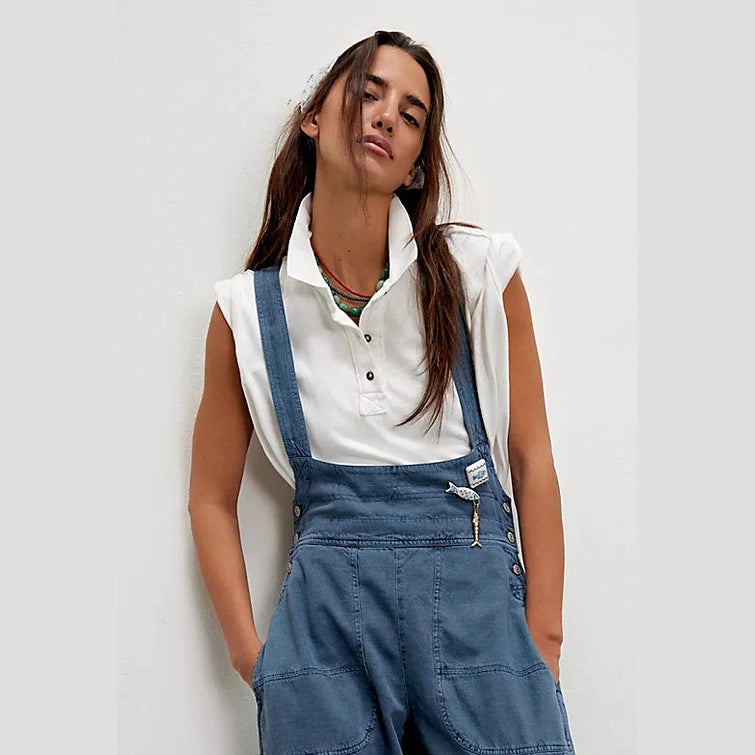 FREE PEOPLE-"KEEP ON" POLO