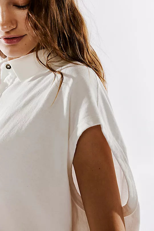 FREE PEOPLE-"KEEP ON" POLO