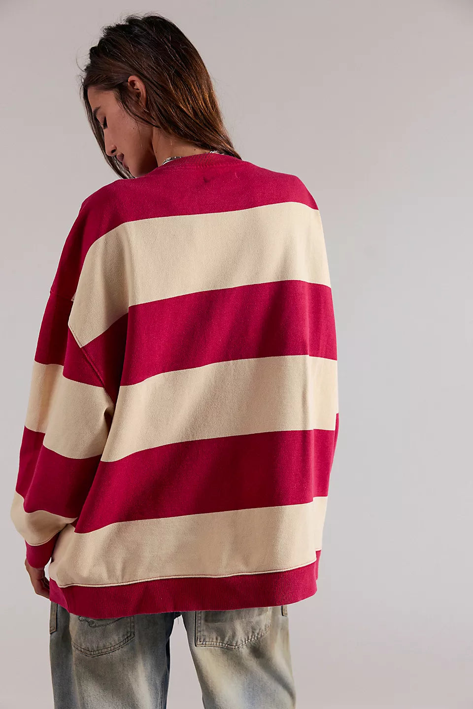 FREE PEOPLE "CLASSIC STRIPED" SWEATSHIRT