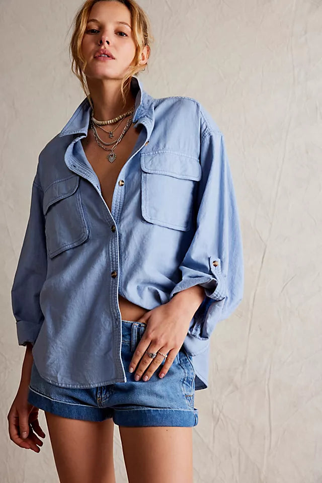 FREE PEOPLE-"MADE FOR SUN"SHIRT