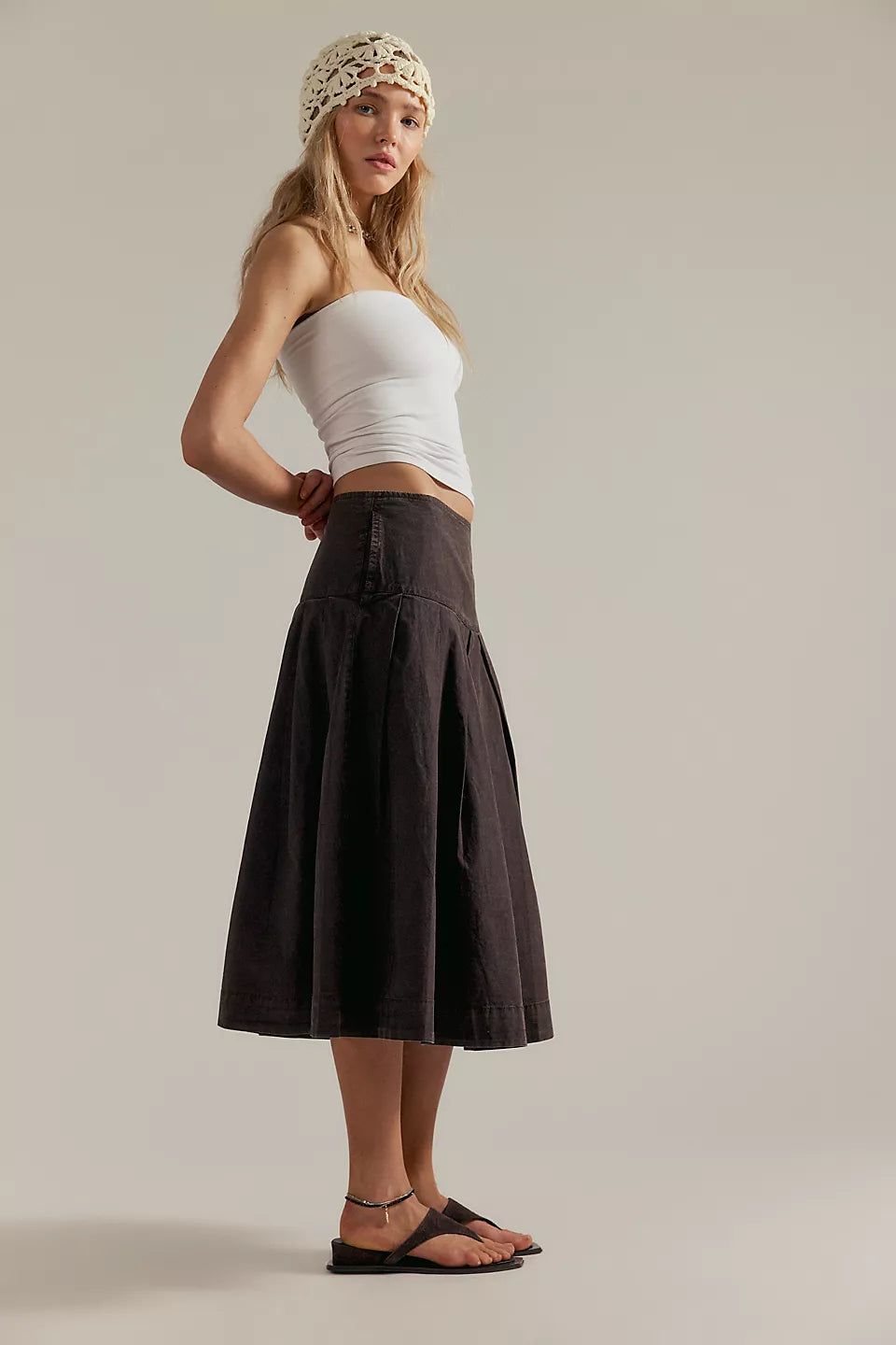 FREE PEOPLE-"SKIPPER" SKIRT
