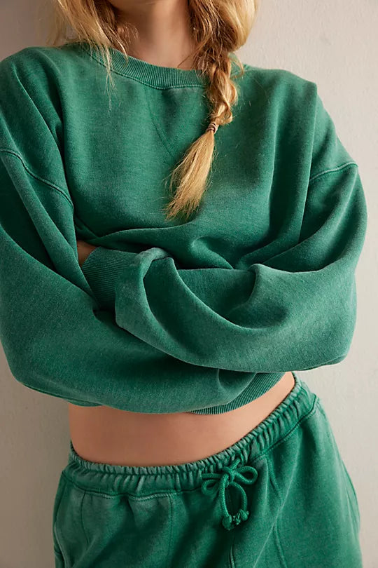 FREE PEOPLE-"SLOW IT DOWN" TOP