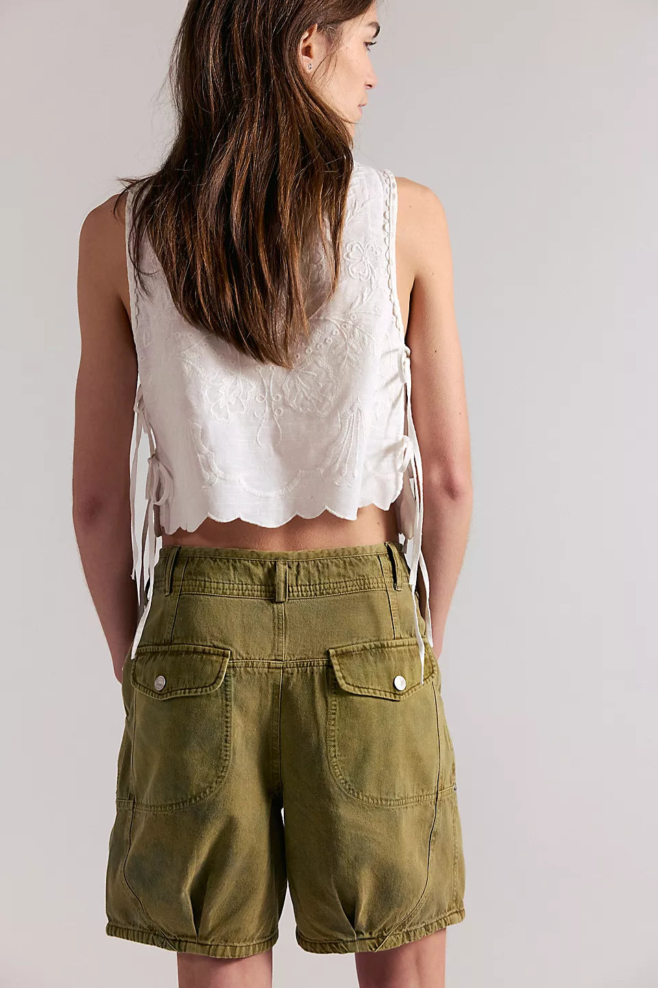 FREE PEOPLE-"WILD REBEL" BARREL SHORT
