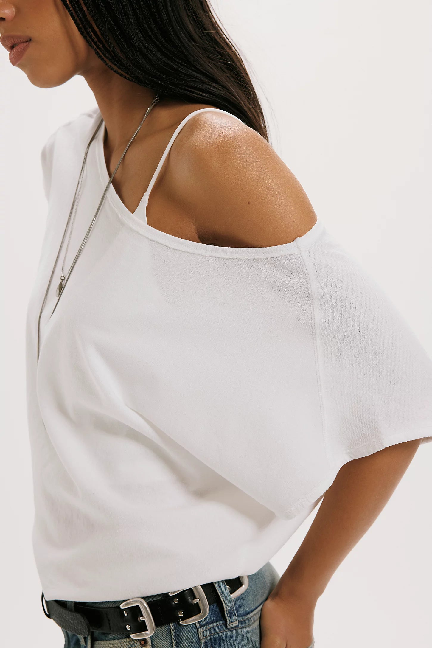 FREE PEOPLE-"PEGGY" TEE