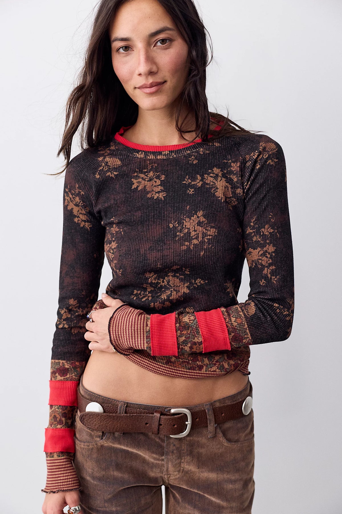 FREE PEOPLE-"EASY DOES IT" TEE