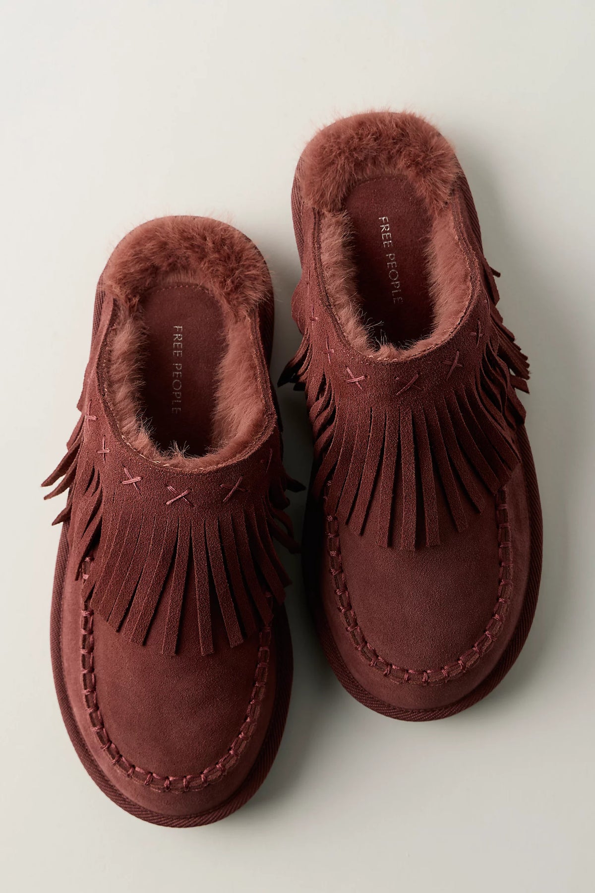 FREE PEOPLE-"FALLON FRINGE" MULES