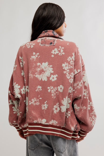 FREE PEOPLE-"PRINT MIX" CARDIGAN