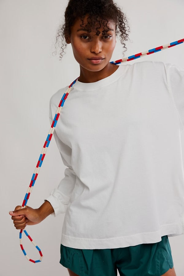 FREE PEOPLE-"HUSTLE" TEE