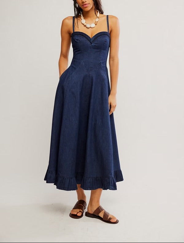 FREE PEOPLE-"ANOTHER SEASON" DRESS
