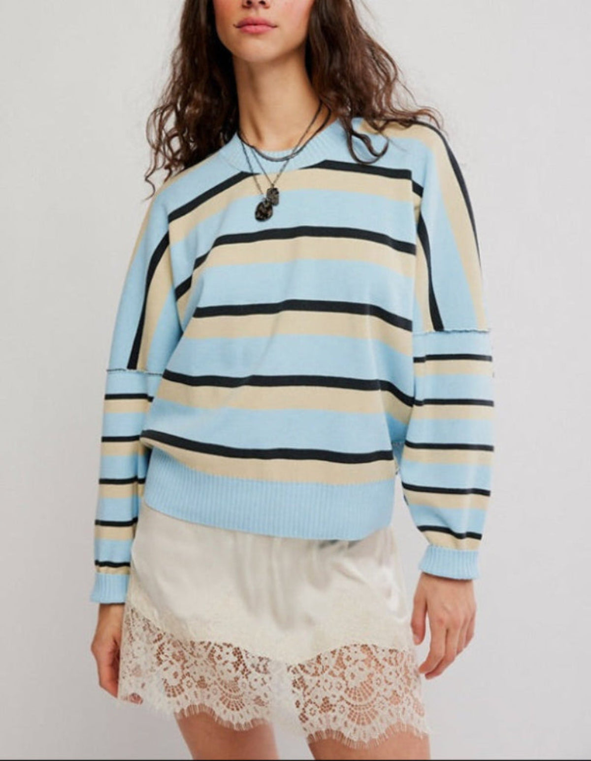 FREE PEOPLE-"ALMA" SWEATER
