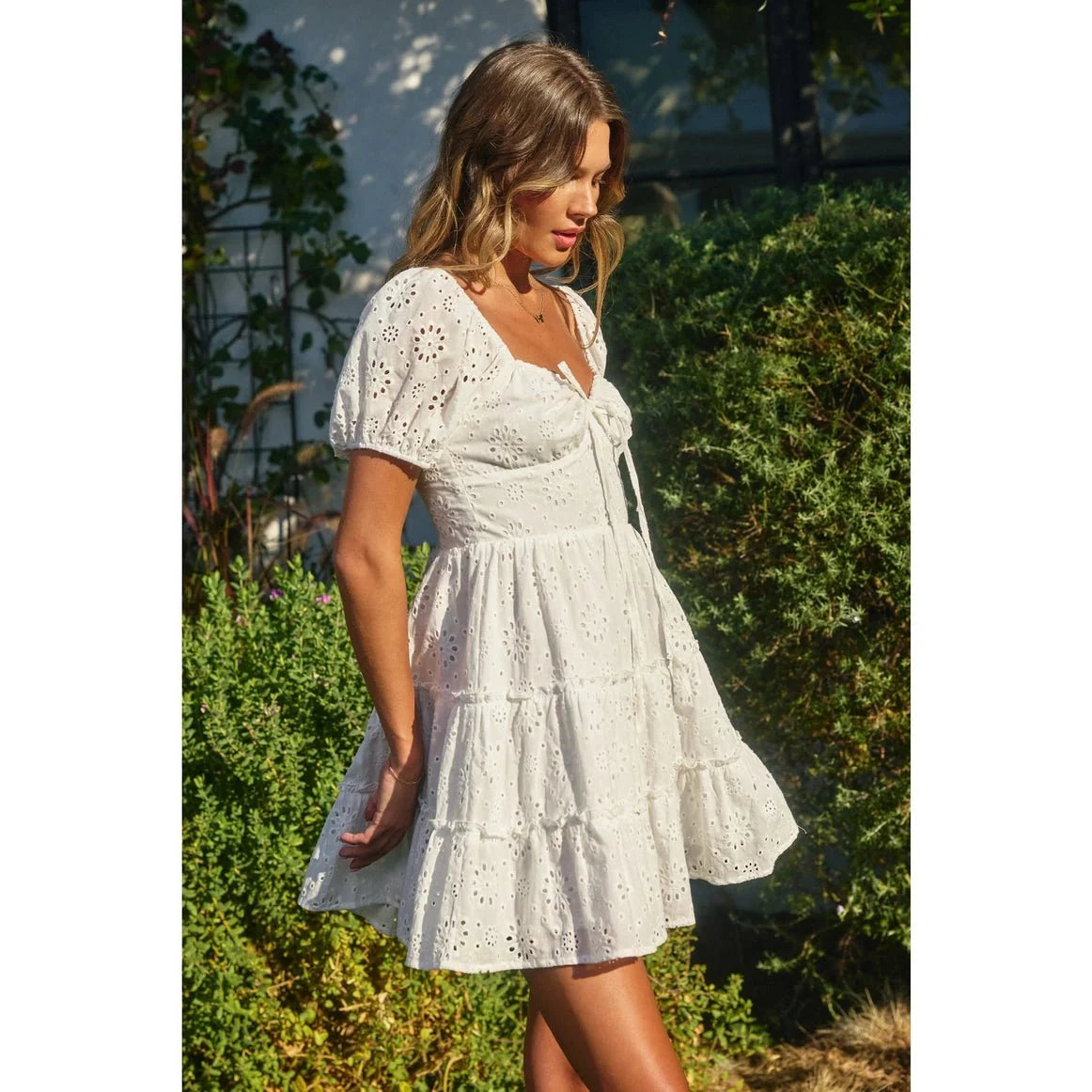 DRESS FORUM-"LATERS"EYELET DRESS