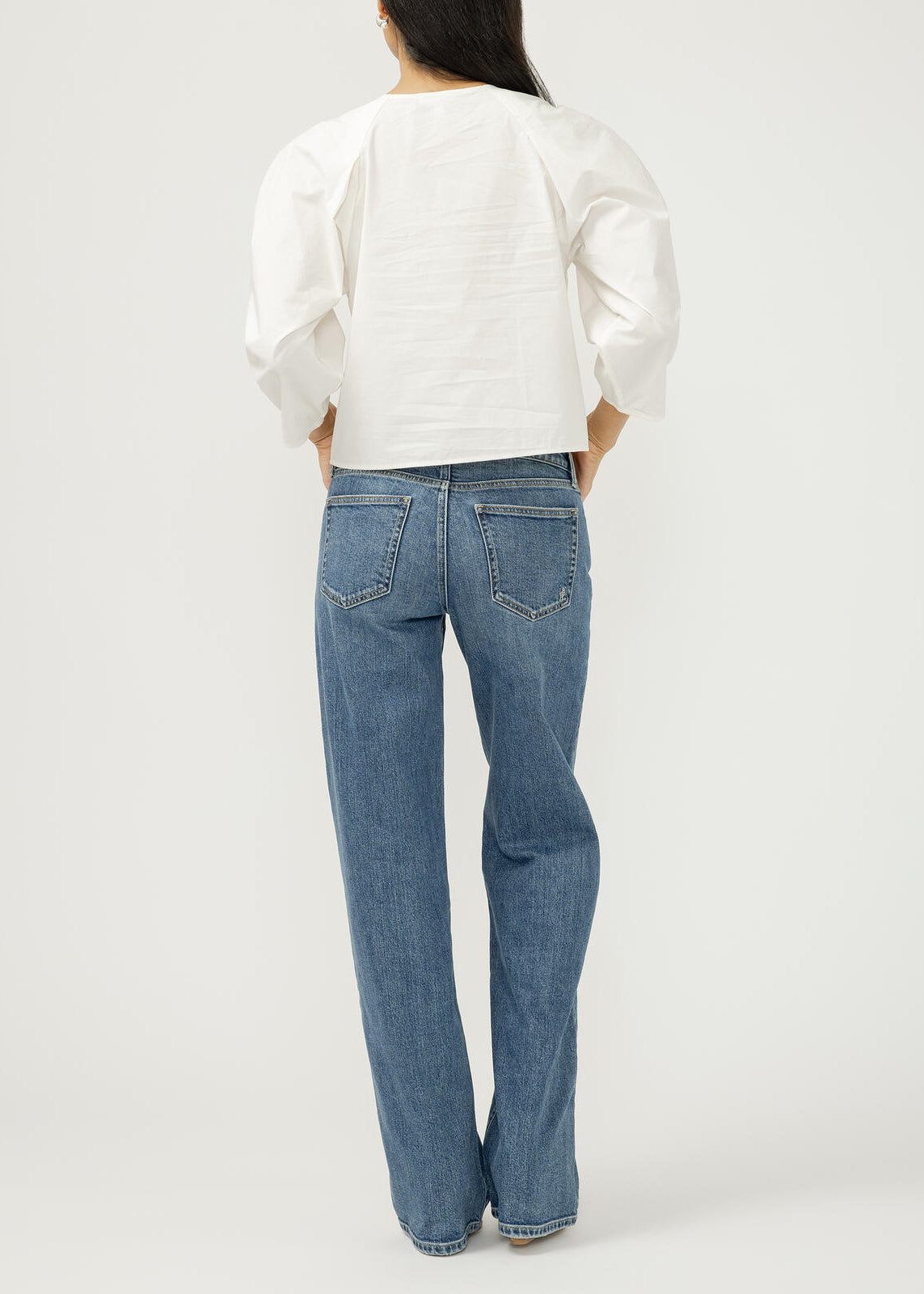 SILVER-"LOOSE & LOW"BAGGY JEAN
