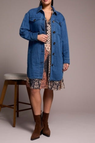 TRIBAL-LONG QUILTED JACKET