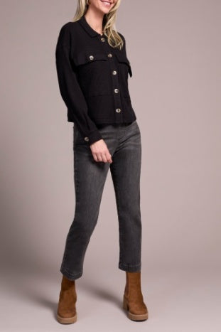 TRIBAL-KNIT SHACKET