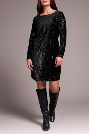 TRIBAL-LINED DRESS