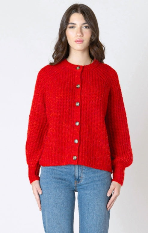 DEX-BUTTON CARDIGAN