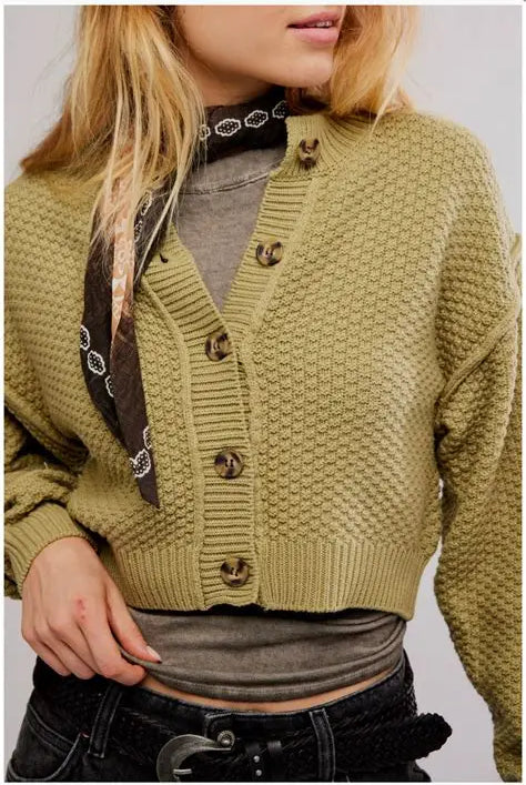 FREE PEOPLE-"LILA" CARDIGAN