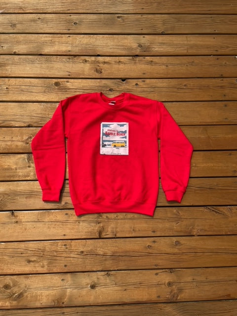"SAUBLE BEACH POLAROID" CREW NECK SWEATSHIRT